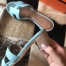 Hermes Oasis Sandals In Blue Atoll Epsom Leather
