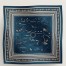 Hermes Blue Tatouages Marins Bandana Shawl 140 