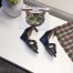 Hermes Legend Wedge Sandal In Black Calfskin With Studs