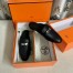 Hermes Women's Oz Mules in Black Leather