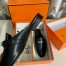 Hermes Women's Oz Mules in Black Leather