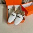 Hermes Women's Oz Mules in White Leather