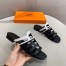 Hermes Camelia Sandals In Black/White Calfskin