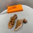 Hermes Celena Sandals 5MM In Brown Calfskin