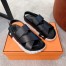 Hemes Women's Electric Sandals in Black Leather