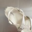 Hermes Inboard Sandals in White Leather and Ribbon