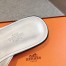 Hermes Women's Isle Sandals in White Leather