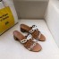 Hermes Tandem Sandals In Multicolour Lambskin