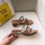 Hermes Tandem Sandals In Multicolour Lambskin
