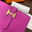 Hermes Bearn Compact Wallet In Magnolia Epsom Leather