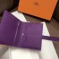 Hermes Bearn Compact Wallet In Purple Epsom Leather