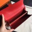 Hermes Red Epsom Constance Long Wallet