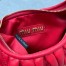 Miu Miu Wander Hobo Mini Bag in Red Matelasse Leather
