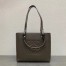 Loewe Small Anagram Tote In Taupe Grained Calfskin