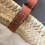 Loewe Drawstring Bucket Bag in Palm Leaf and Brown Calfskin 