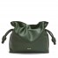 Loewe Flamenco Clutch Bag in Bottle Green Nappa Calfskin 