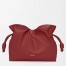 Loewe Flamenco Medium Clutch Bag in Red Nappa Calfskin