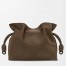 Loewe Flamenco Medium Clutch Bag in Tundra Grained Nubuck