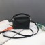 Loewe Mini Puzzle Bag In Black Calfskin Leather