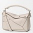 Loewe Panta Puzzle Small Bag in Light Ghost Calfskin