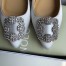 Manolo Blahnik Hangisi Flats In White Satin