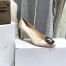 Manolo Blahnik Champagne Satin Hangisi 70mm Pumps