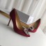 Manolo Blahnik Bordeaux Satin Hangisi 105mm Pumps 