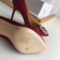 Manolo Blahnik Bordeaux Satin Hangisi 105mm Pumps 