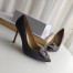 Manolo Blahnik Dark Grey Satin Hangisi 105mm Pumps 