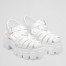Prada Foam Sandals in White Rubber