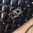 Valentino Rockstud Spike Crossbody Clutch In Crinkled Lambskin 