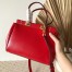 Valentino Medium Rockstud Alcove Top Handle Bag In Red Calfskin
