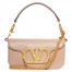 Valentino Loco Small Shoulder Bag in Poudre Calfskin With Jewel Logo