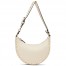 Valentino Rockstud Mini Hobo Bag in White Grained Leather