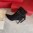 Valentino Rockstud Flair Ankle Boots 85 MM In Black Suede 