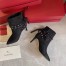 Valentino Rockstud Flair Ankle Boots 85 MM In Black Suede 
