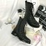 Valentino Garavani Black Combat Boot Rockstud Spike