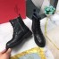 Valentino Garavani Black VLOGO Combat Boot 35 mm