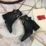 Valentino Vlogo Ankle Boot 60MM In Black Grainy Leather