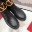 Valentino Vlogo Combat Boot 35MM In Black Leather