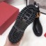 Valentino Vlogo Combat Boot 35MM In Black Leather