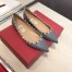 Valentino Rockstud Ballet Flats In Blue Calfskin