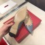 Valentino Rockstud Ballet Flats In Blue Calfskin