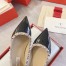 Valentino Rockstud Ballet Flats In Black Patent Leather