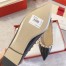 Valentino Rockstud Ballet Flats In Black Patent Leather