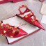 Valentino Roman Stud Ballet Flats In Red Calfskin