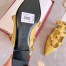 Valentino Roman Stud Ballet Flats In Yellow Calfskin