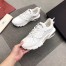 Valentino White Bounce Low-Top Spiked Sneaker