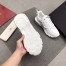 Valentino White Bounce Low-Top Spiked Sneaker