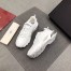 Valentino White Bounce Low-Top Spiked Sneaker